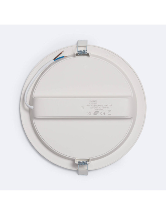 Spot Downlight LED 18.2W Rond Blanc Coupe Ø 200 mm