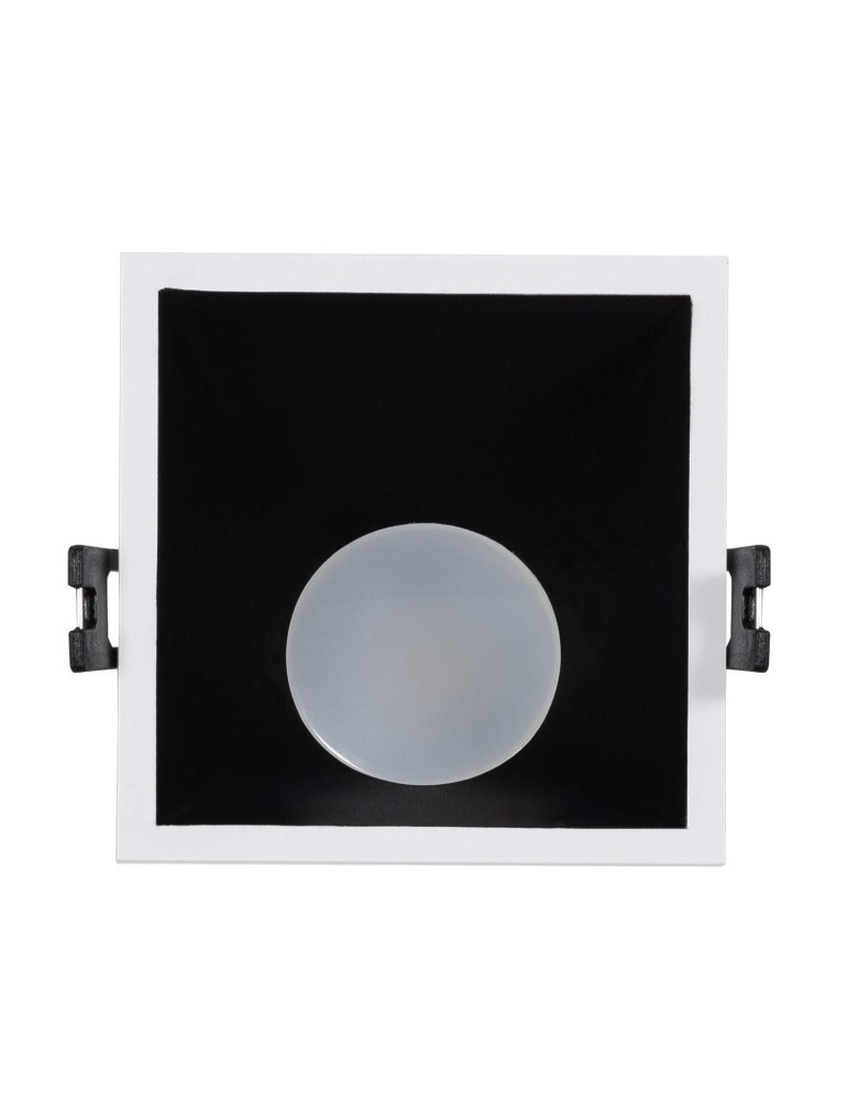 Spot LED Downlight Carré 45º GU10 6W Coupe 85x85mm Faible UGR PC