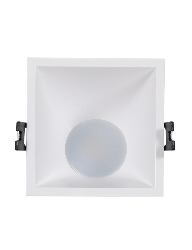 Spot LED Downlight Carré 45º GU10 6W Coupe 85x85mm Faible UGR PC