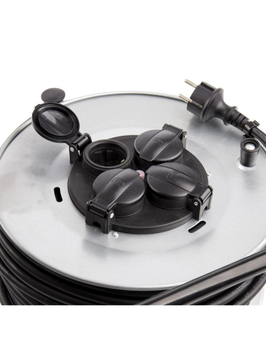 Enrouleur Extensible 50m 4 Prises IP44 3x1.5mm