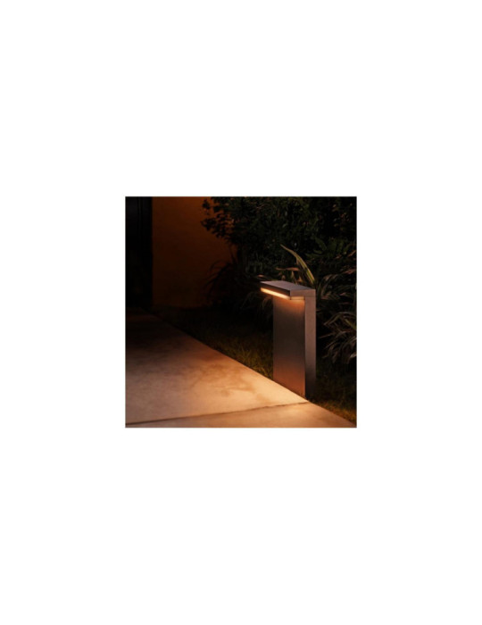 Balise LED Extérieure RGBW 13.5W en Saillie sur Pied 40cm White Color Nyro PHILIPS Hue