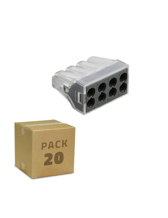 Pack 10 Connecteurs Rapides 8 Entrées 0.75-2.5 mm²