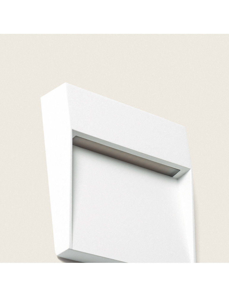 Applique Murale Extérieur LED 3W CCT Seleccionable en Saillie Carrée Jade