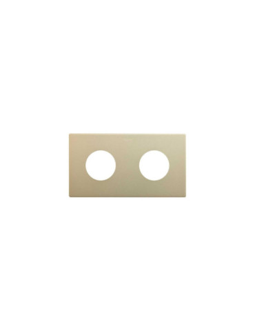 Cadre 2 Emplacements Esthétique Minimal pour Prise Schuko CLEAN SIMON 270 27110620