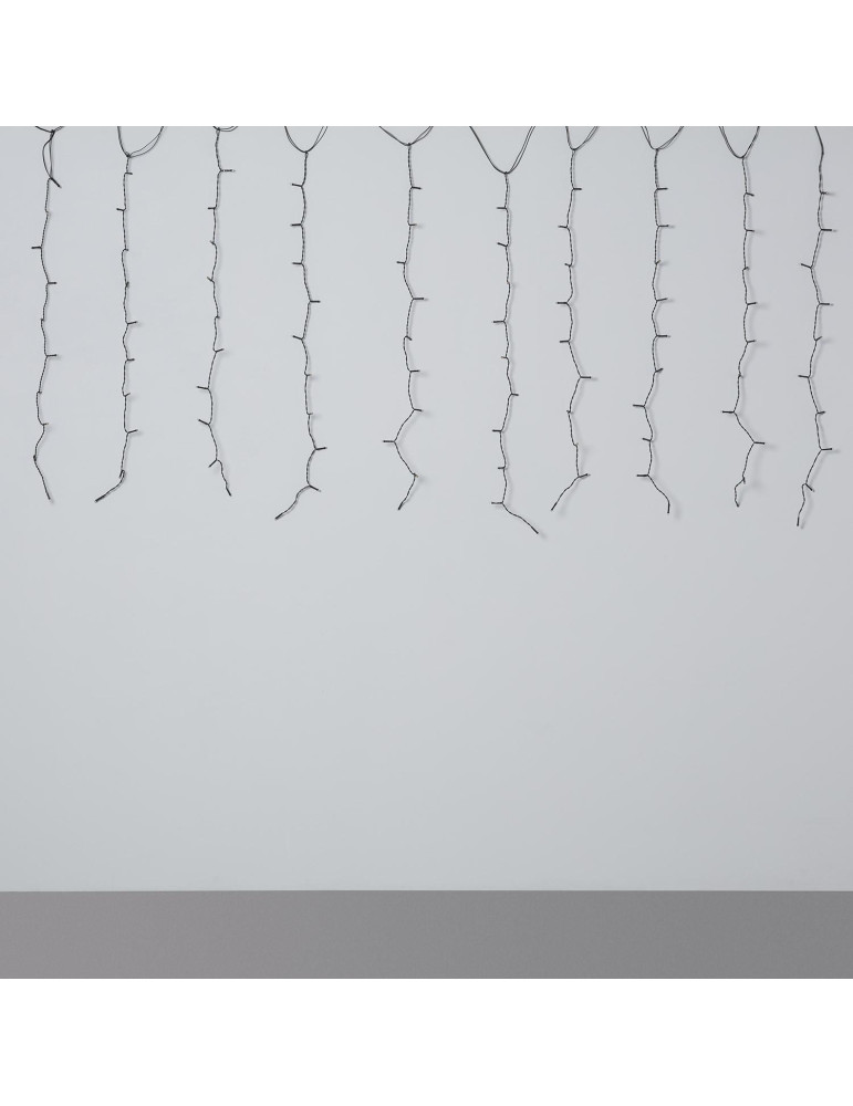 Rideau de Guirlande LED 3m Short Noir