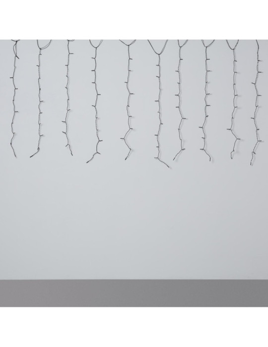 Rideau de Guirlande LED 3m Short Noir