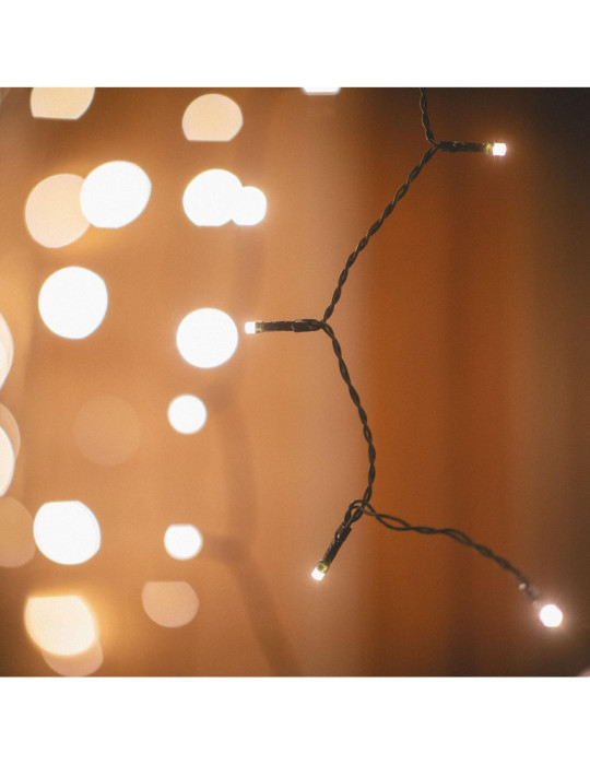 Rideau de Guirlande LED 3m Short Noir