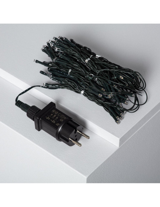 Rideau de Guirlande LED 3m Short Noir