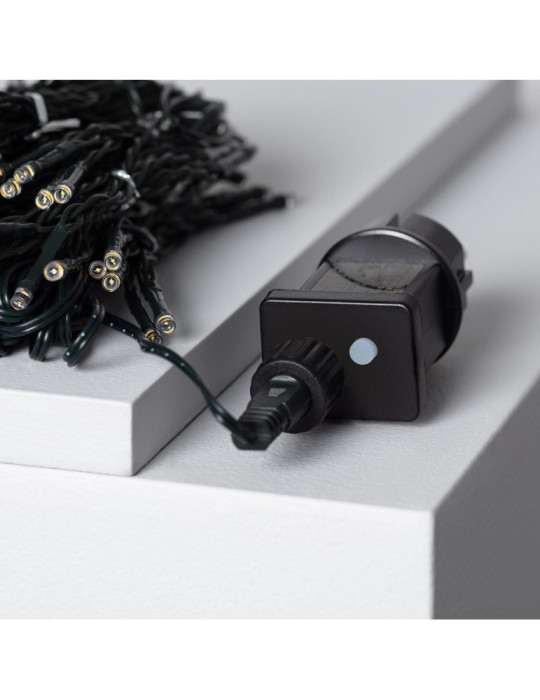 Rideau de Guirlande LED 3m Short Noir