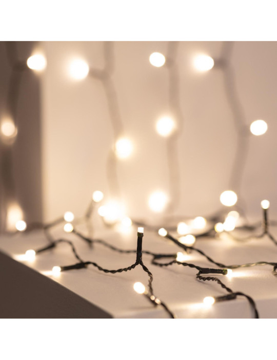 Rideau de Guirlande LED 3m Short Noir