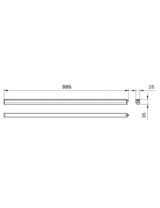 Réglette LED PHILIPS 15W Ledinaire Batten 90cm Raccordable BN021C