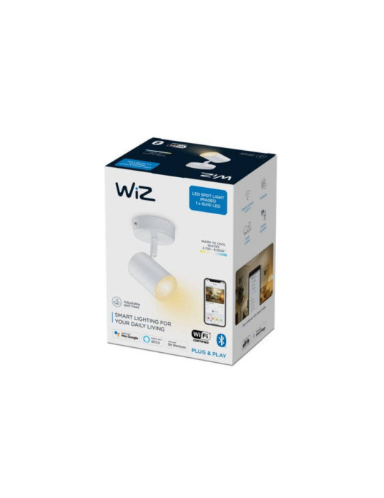Lampe Murale LED Dimmable CCT Smart WiFi+Bluetooth 4.9W Un Spot WiZ Imageo