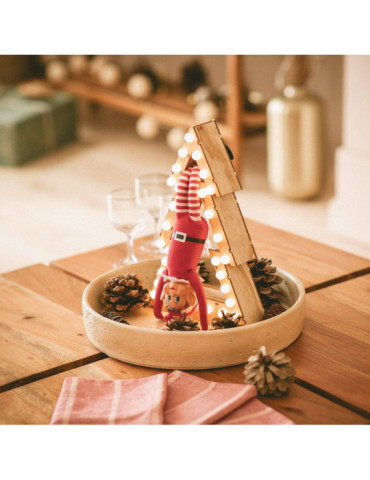 Sapin de Noël LED Bois à Piles Gaspar