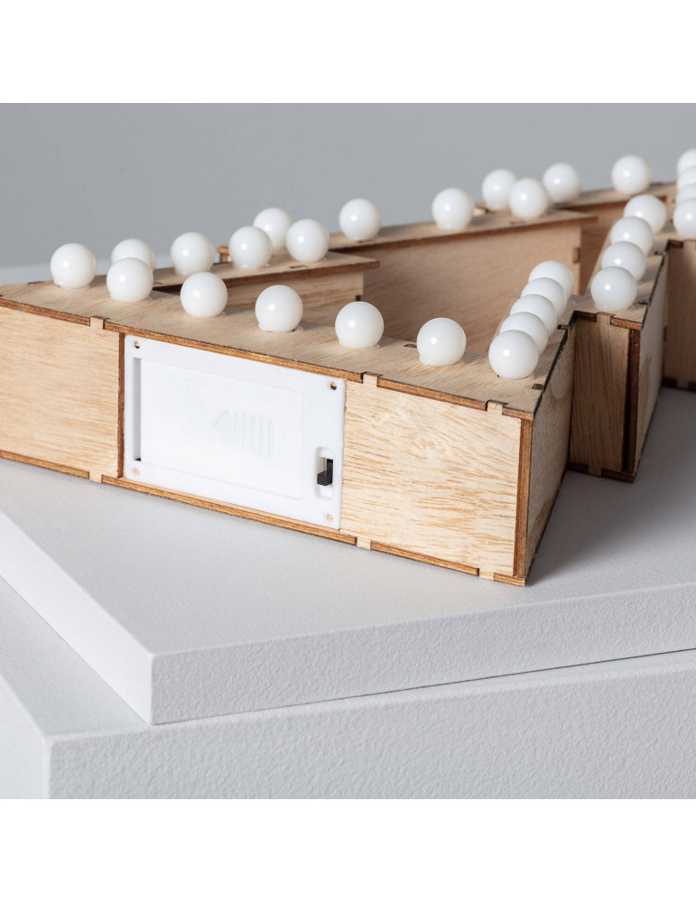 Sapin de Noël LED Bois à Piles Gaspar