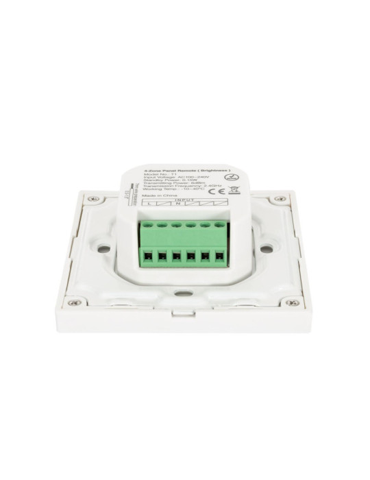 Télécommande Murale RF 220-240V AC pour Variateur LED Monochrome 4 Zones RF MiBoxer T1
