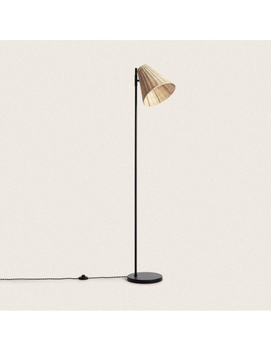 Lampadaire Métal et Rotin Cesto Lampadaire Métal et Rotin Cesto