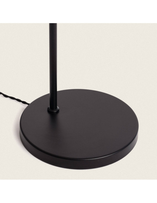 Lampadaire Métal et Rotin Cesto