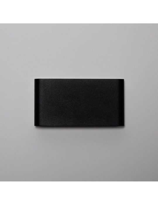 Applique Murale LED Extérieure Einar 12W Éclairage Double Face Rectangulaire Noire