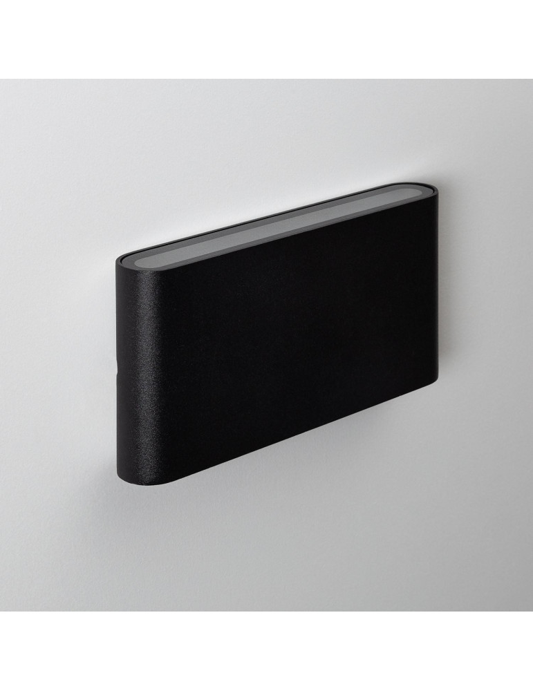 Applique Murale LED Extérieure Einar 12W Éclairage Double Face Rectangulaire Noire Applique Murale LED Extérieure Einar 12W Éclairage Double Face Rectangulaire Noire