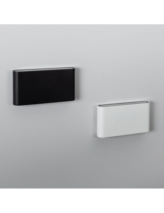 Applique Murale LED Extérieure Einar 12W Éclairage Double Face Rectangulaire Noire