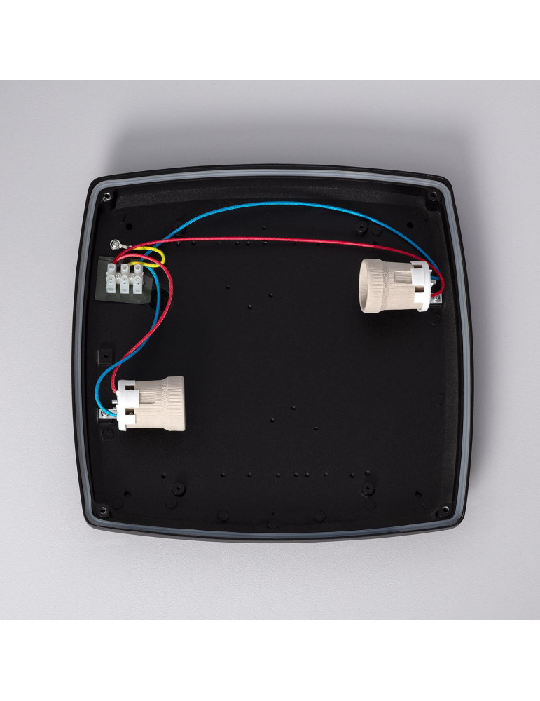 Plafonnier Carré Métal Domia 300x300 mm