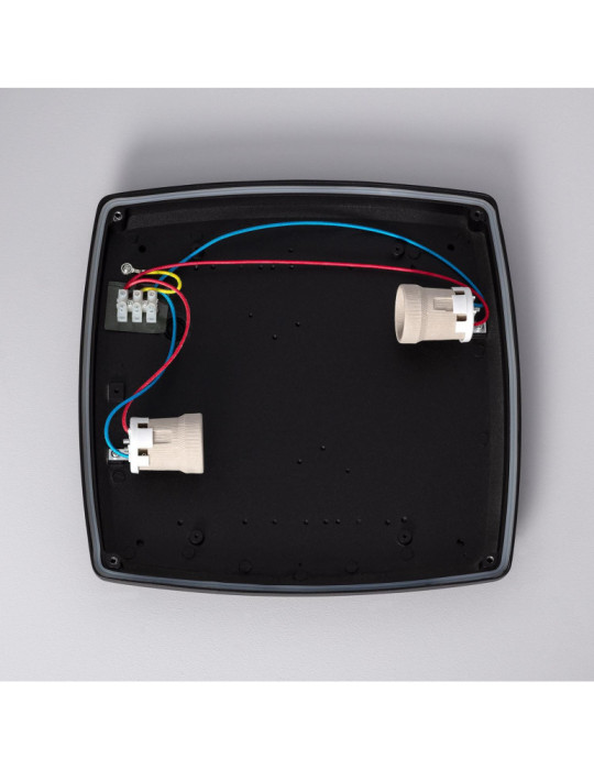 Plafonnier Carré Métal Domia 300x300 mm