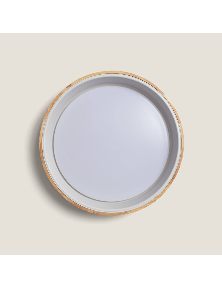 Plafonnier LED Rond Bois 30W CCT Sélectionnable Dari Ø570 mm