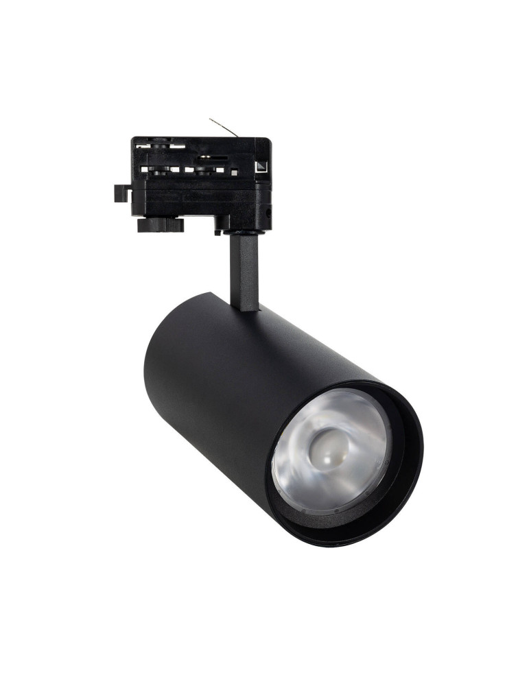 Spot LED sur Rail Triphasé 40W d'Angelo CCT PHILIPS Xitanium 15-36º Noir