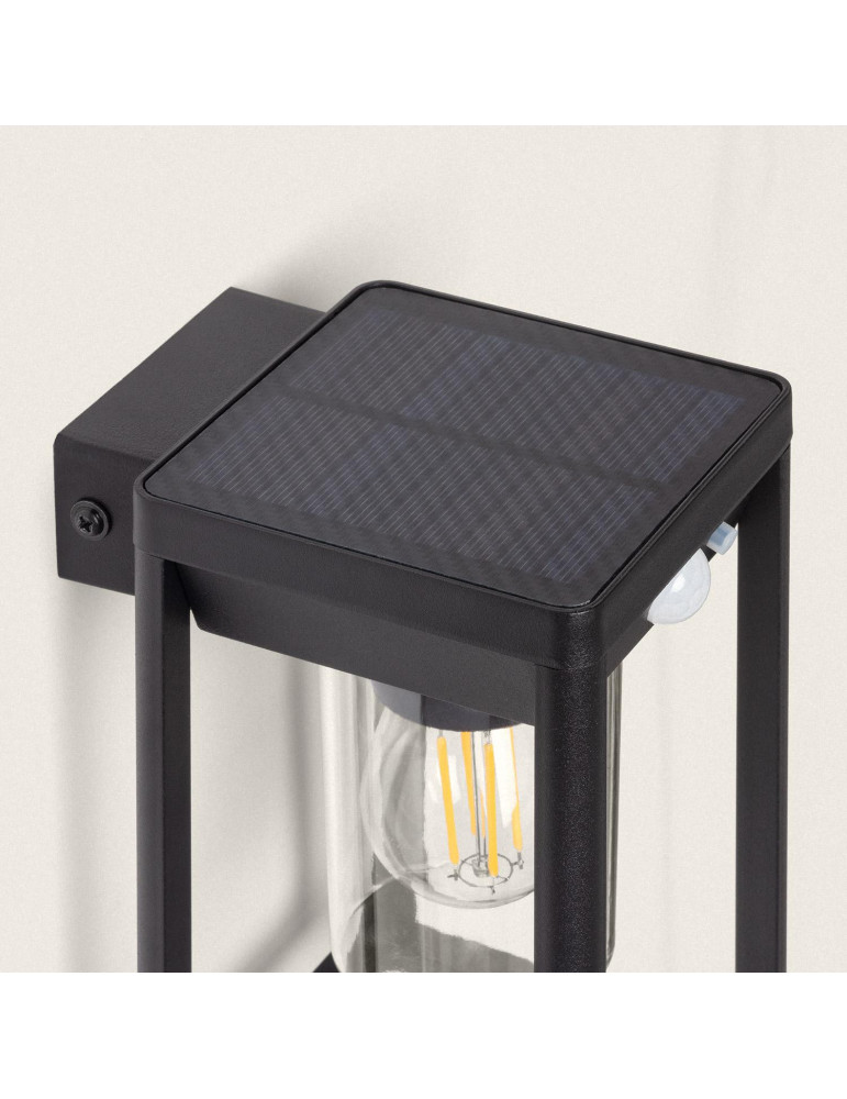 Applique Murale Extérieure Solaire LED 2W Aluminium Devah avec Détecteur de Mouvement