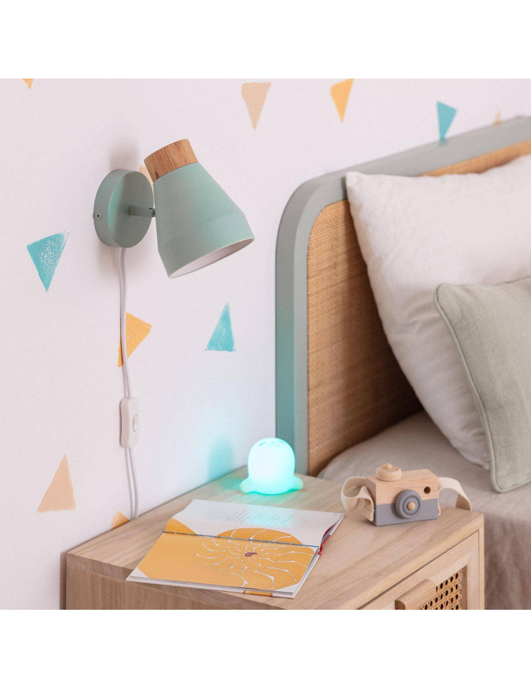 Lampe Murale Métal et Bois Lypo Lampe Murale Métal et Bois Lypo