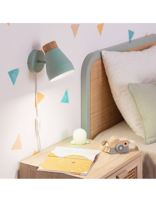 Lampe Murale Métal et Bois Lypo