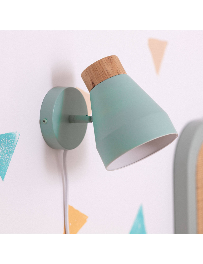 Lampe Murale Métal et Bois Lypo