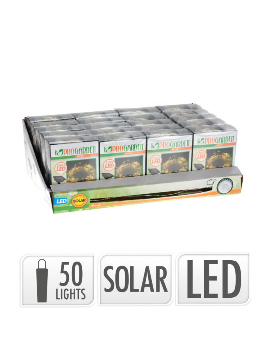 Guirlande LED Extérieure Solaire RGB Kentia 50LED 7m