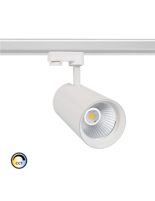 Spot LED sur Rail Triphasé 30W d'Angelo CCT LIFUD Blanc