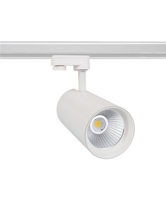 Spot LED sur Rail Triphasé 30W d'Angelo CCT LIFUD Blanc