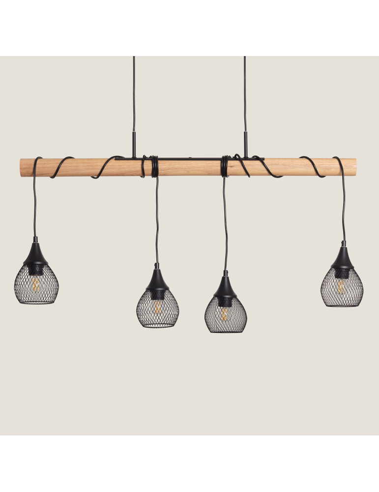 Suspension Métal et Bois Monah