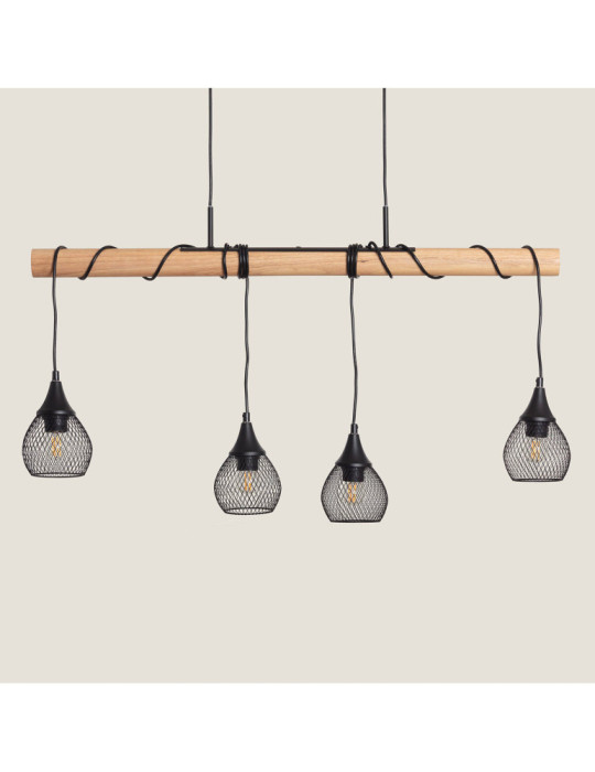 Suspension Métal et Bois Monah