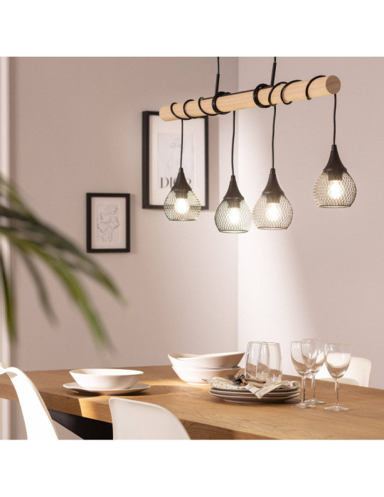 Suspension Métal et Bois Monah