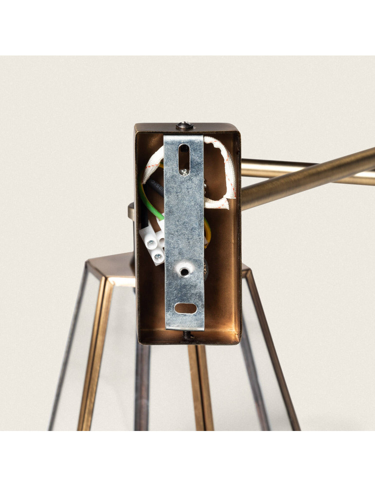 Lampe Murale Métal et Verre Brontom