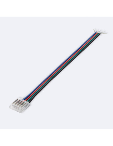 Connecteur Hippo avec câble pour Ruban LED RGBW 24V DC COB IP20 Largeur 12mm