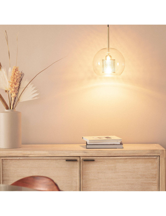 Suspension Métal et Verre Julieta