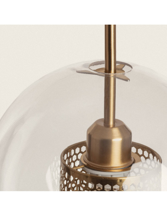 Suspension Métal et Verre Julieta