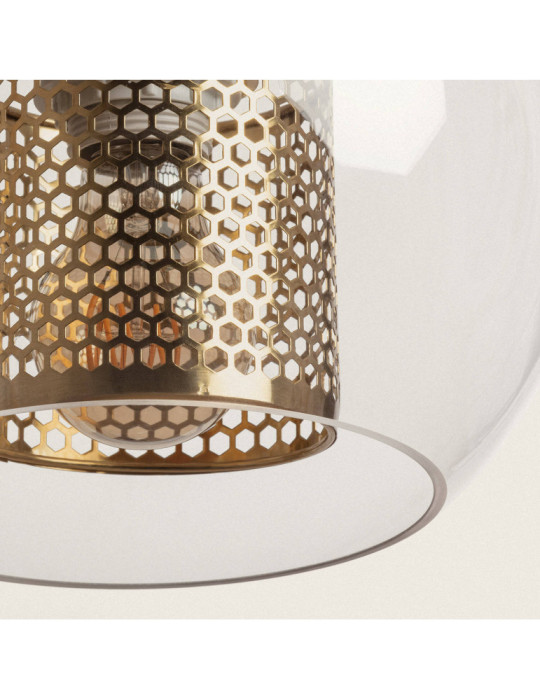 Suspension Métal et Verre Julieta