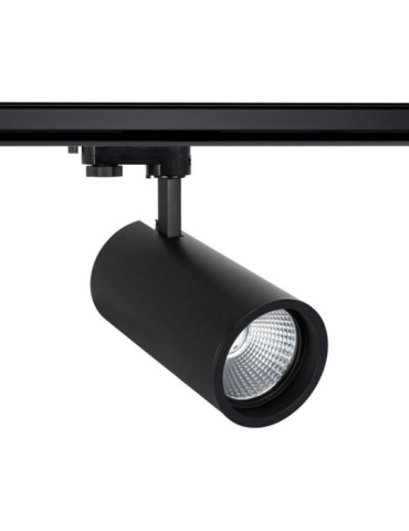 Spot LED sur Rail Triphasé 40W d'Angelo LIFUD Noir