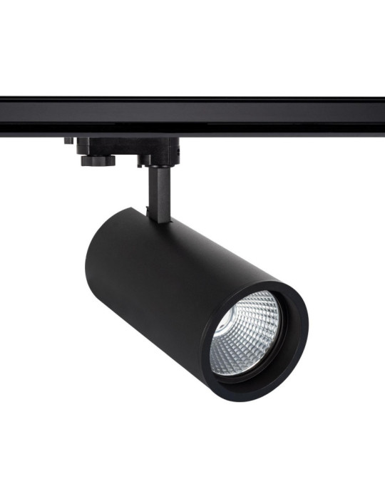 Spot LED sur Rail Triphasé 40W d'Angelo LIFUD Noir Spot LED sur Rail Triphasé 40W d'Angelo LIFUD Noir