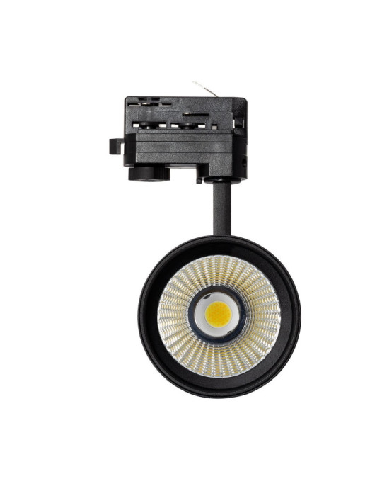 Spot LED sur Rail Triphasé 40W d'Angelo LIFUD Noir