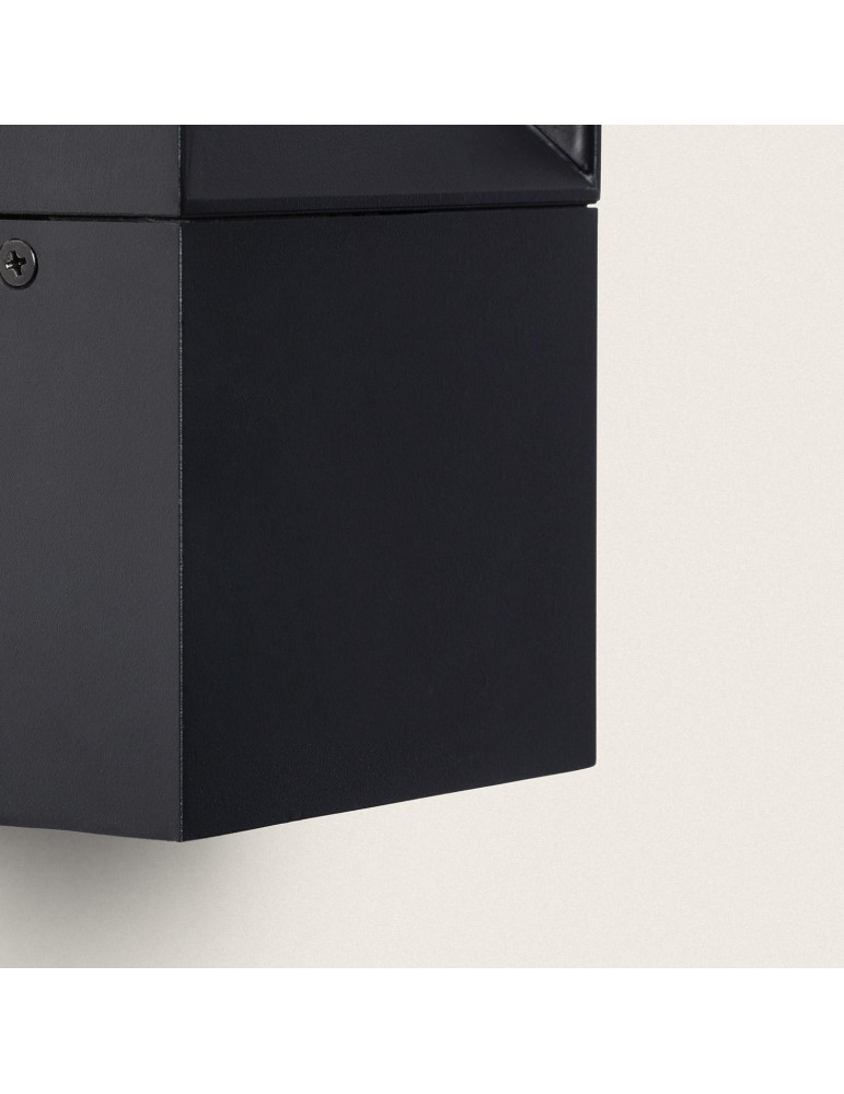 Applique Murale Extérieure LED Aluminium 2x5W Trimel Noire