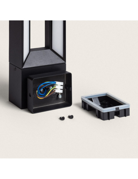 Applique Murale Extérieure LED Aluminium 2x5W Trimel Noire