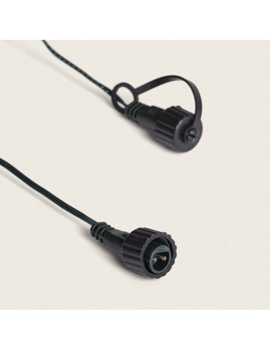 Extension 6 m pour Rideaux Guirlande LED Extérieurs Câble Noir
