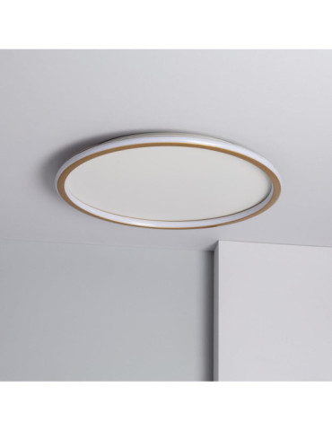 Plafonnier LED Rond Métal CCT Sélectionnable Allharo 36W Ø600 mm